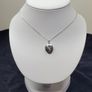 Sterling silver 925 locket necklace with floral engraving Image 2