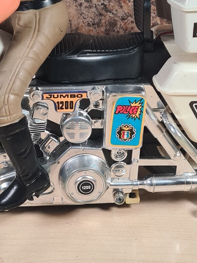 Vintage Son Ai Toys Motorcycle Police Jumbo Cycle Lights And Sounds 1984 Boxed Toy Collectable