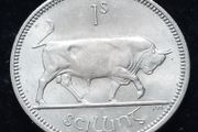 #735 - Ireland - 1966 - Shilling - AU - KM.14a