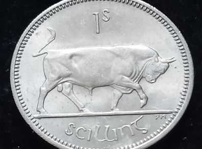 #735 - Ireland - 1966 - Shilling - AU - KM.14a