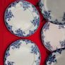 Set of 6 Antique, HOLLINSHEAD & KIRKHAM 'Cambridge' Diner Plates ,Vintage Image 2