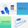 Hanging LED Pull Rope Light Bulb Colorful Camping Kids Room Decorative Lamp Blue Image 2