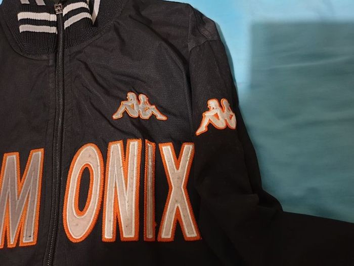 kappa black orange large medium jacket