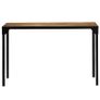 Dining Table Solid Rough Mange Wood and Steel 120 cm Image 5