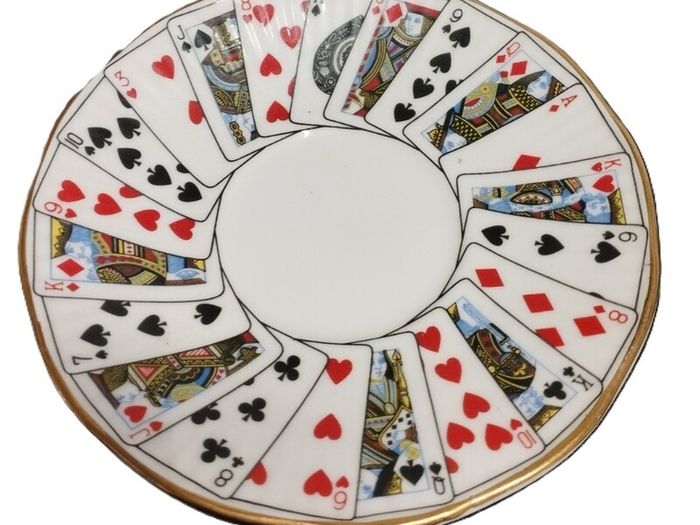 Deck of Cards Cup and Saucer