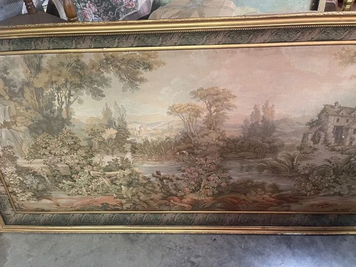 Old framed tapestry