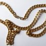 Vintage heavy Napier Gold-Plated Curb Chain Necklace length 30,4" Image 10
