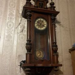 Antique German Vienna  wall clock