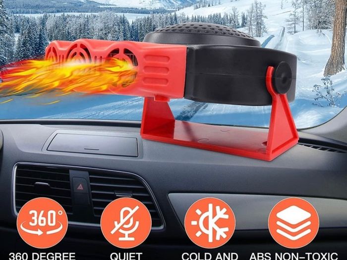 Car Heater Defroster, Portable Heater Anti-Fog 150W 12V Plug in Cigarette Lighter Defroster 2 in 1 Heating/Demister Defroster Electric Vehicle Heater (FREE SHIPPING)