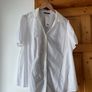 Evan's ladies short sleeve white blouse plus size - New Image 3