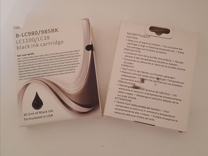 2 Black ink cartridges