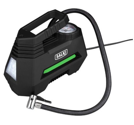SALKI GARAGE INFLATOR Stationary High Performance Air Compressor for Cars, Motorcycles, Bikes and Scooters, 220V-230V, for Use in Workshops and Garages
