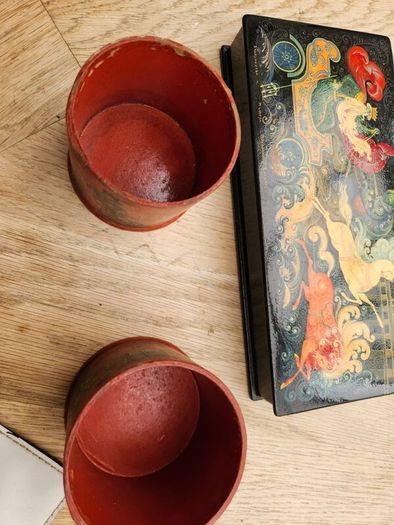 fabulous hand painted boxes.