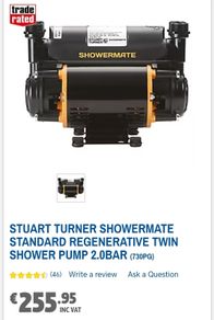 Stuart Turner Showermate 2.0bar Pump