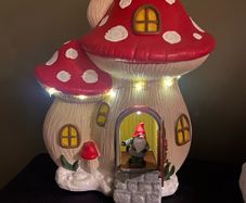 Adorable christmas gonk house