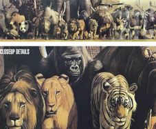Haruo Takino art panorama jigsaw puzzle Noah's Ark / Earth for Animals 33x95cm approx