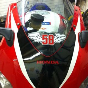 Marco Simoncelli #58 decal