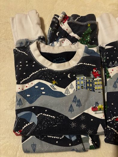 Leigh Tucker Willow matching family Christmas pyjamas x2