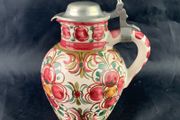 Vintage Art Pottery Hand Painted Pitcher