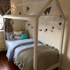 Bespoke handmade kids house bed