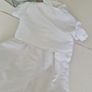 Christening Romper with waistcoat and dicky bow Image 7