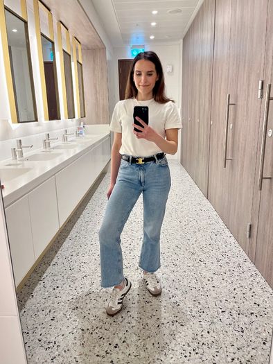 Cropped Flare Jeans Bershka