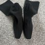 Reformation Rose Neoprene Knee Boots Sz 9UK 11US 42 Black Classic Heels Party Image 3