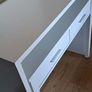 Modern white console table with drawers Image 3