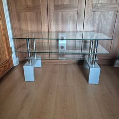 glass tv stand