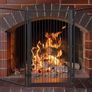Fireplace protection grille metal, barrier 5 elements, fire grille for babies and pets, black, 1.3 x 220 x 76 cm Image 4