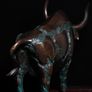 Brutalist Bull (26cm) - Patinated Bronze Image 8