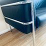 Leather & chrome 2 seater sofa Kebe 1980s Bauhaus Image 7