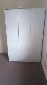 Large white wardrobe