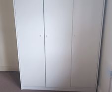 Large white wardrobe