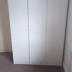 Large white wardrobe