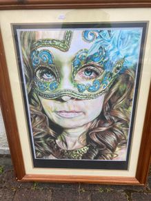 Pastel pencil artwork  free postage