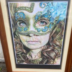 Pastel pencil artwork  free postage