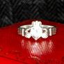 silver Claddagh ring Image 4