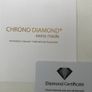 Chrono Diamond 10610B schwarz-35 mm Women's Watch Metal Strap Silver, LIMITED EDITION Image 9