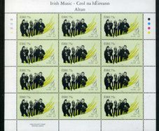 2006 Ireland Irish Music Altan Commemorative Stamp Sheetlets Plate 1A1A1A1A Mint Never Hinged (MNH).