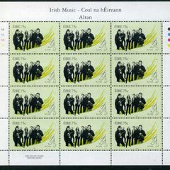 2006 Ireland Irish Music Altan Commemorative Stamp Sheetlets Plate 1A1A1A1A Mint Never Hinged (MNH).