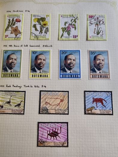 Stamp album 153 Botswana, Lesotho