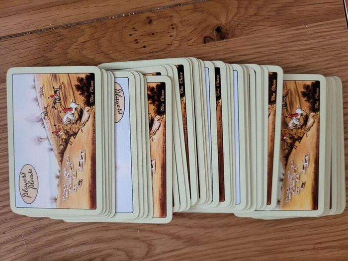 vintage the hunting playing cards