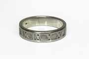 Gents Sterling Silver Roman Numerals Ring