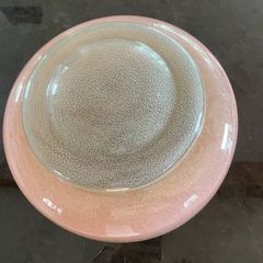 Vintage Original 1970s pink  Glass Hanging Lamp Shade