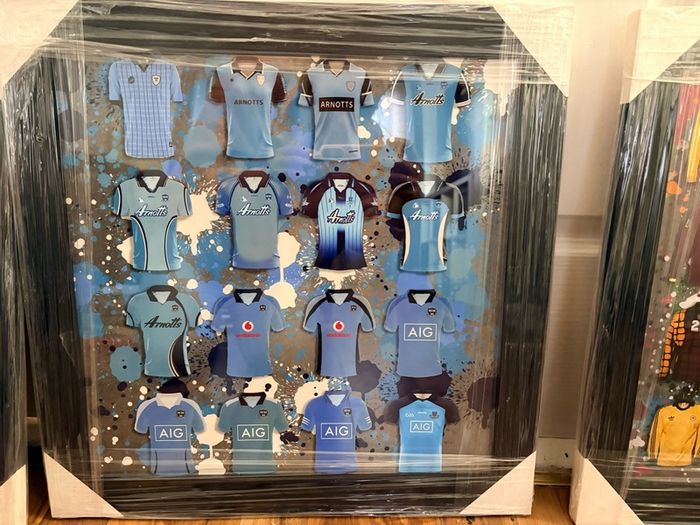 Framed jersey prints
