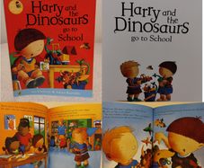 Harry and the dinosaurs go to school story book
