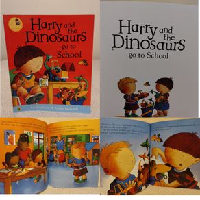 Harry and the dinosaurs go to school story book