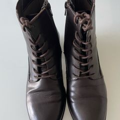 Ladies Brown Ankle Boots (Size 40)