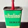 Vintage 1960's Nitrolinol Berger Gun Oil Tin Image 2